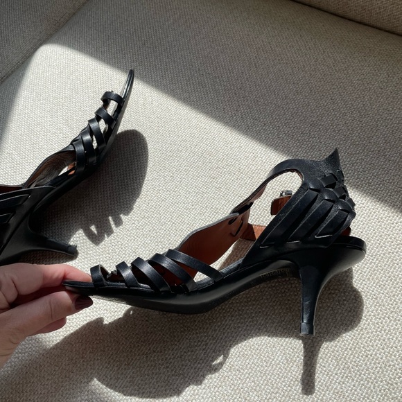 Givenchy Cage Heel Size 36.5 Black Open Shoe Bootie look. Ankle strap. - Picture 7 of 15